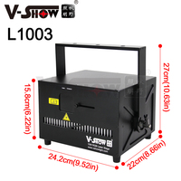 VSHOW L1003 10W RVB Animation Laser Show Lights Night Club DJ Pro Lighting Showlaser DMX