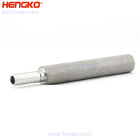 Diffuseur tubulaire poreux en acier inoxydable 316L fritté HENGKO |   Diffuseur de nano-bulles pour l'aération industrielle au CO2, à l'ozone et à l'oxygène