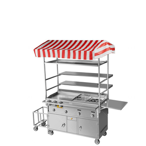 BBQ <strong>Food</strong> <strong>Trucks</strong> Mobile <strong>Concession</strong> <strong>Food</strong> <strong>Truck</strong> Trailer Hot Dog Burger Trailer with Full Kitchen Equipments for Sale