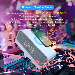 عرض خاص من أمازون سماعات رأس لاسلكية محمولة سماعة رأس سوداء بإضاءة ليد بلوتوث سماعة لاسلكية للكاريوكي - Product Image 5