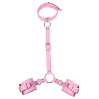 Collier SM Contraintes Corporelles Menottes Harnais Ceinture Dildo Vibrateur Maître BDSM Gadgets Érotiques Sex Toys pour Femmes Hommes Jeux
