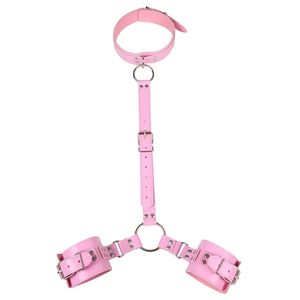 Collier SM Contraintes Corporelles Menottes Harnais Ceinture Dildo Vibrateur Maître <span class=keywords><strong>BDSM</strong></span> Gadgets Érotiques Sex Toys pour Femmes Hommes Jeux - Product Image 5