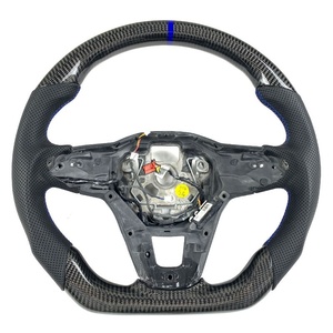 Volante Deportivo de Fibra de Carbono Forjado Real en Oferta para <span class=keywords><strong>Volkswagen</strong></span> MK8 Golf Gti Passat Teramont 2020-2024 - Product Image 2