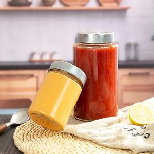 Pot en verre Ergo de 150 ml, 180 ml, 280 ml, 380 ml, 500 ml, qualité alimentaire, pour le stockage du miel, de la confiture, avec couvercle, pour le pâté de foie de poulet, emballage de conteneur - Product Image 6