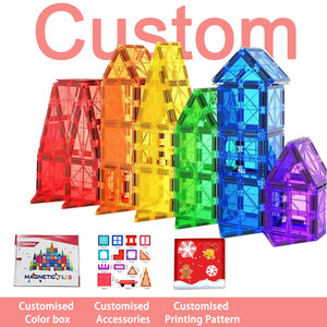 Từ Gạch Nam Châm Xây Dựng Khối Cho Trẻ Em, Xếp Chồng Xây Dựng Thiết Lập Gốc Mầm Non Giáo Dục Học Tập Xây Dựng Đồ Chơi - Product Image 2