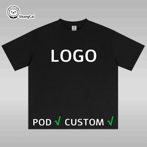 T-Shirt Oversize da Uomo Stile Street con Stampa DTF, 100% Cotone 235gsm, Jersey Leggero di Alta Qualità, Lunghezza Extra - Product Image 1