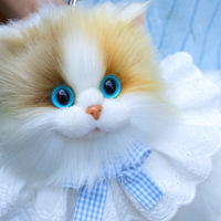 Sac bandoulière réaliste en peluche en forme de chat, sac à main artisanal en forme de chat réaliste pour femme, design tête inclinée, sac à bandoulière animal simulé