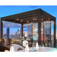 Pergola en aluminium de haute qualité, personnalisée, écologique, pour jardin et terrasse