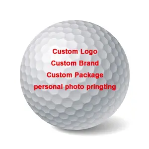 散装定制标志空白三层橡胶锦标赛高尔夫球室内室外高尔夫练习球