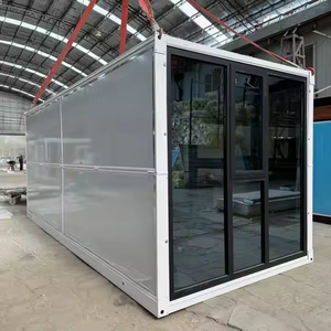 Contenedor Plegable de Acero Verde Resistente con Panel Sándwich, Diseño Europeo para Uso en Hoteles y Obras, con Certificación CE - Product Image 1