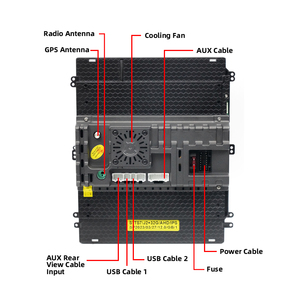 Android DVD Player 9.7 "phổ đài phát thanh xe đôi DIN GPS Hệ thống định vị Car Stereo Player - Product Image 4