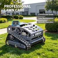 Cortadora de Césped Robótica Todoterreno con Control Remoto, Certificación CE y EPA, Robot Cortacésped para Limpieza de Césped en Pendientes