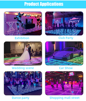 Vente directe d'usine : Piste de danse LED 3D magnétique à contrôle par capteur interactif pour l'entraînement en studio de danse