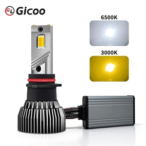 หลอดไฟ LED สำหรับไฟตัดหมอกหน้ารถยนต์ 120W สีคู่ สวิตช์แบ็ค สีขาวเหลือง H1 H3 H4 H7 H11 9005 9006 9012 5202 PSX24W PSX26W - Product Image 4