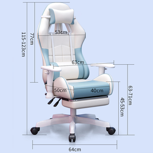 Chaise de jeu ergonomique moderne personnalisée OEM avec accoudoirs 3D, pivotante et réglable en hauteur - Product Image 6