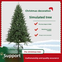 Sapin de Noël artificiel en PE, arbre de Noël vert persistant pour la décoration intérieure, le bureau et les espaces commerciaux