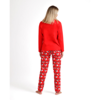 Ensemble pyjama décontracté deux pièces pour femme DISNEY, imprimé manga, taille XL, respirant et chaud, avec fermeture élastique à la taille, pour vêtements de nuit d'automne