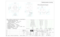 Connecteurs DIN en angle droit HX Factory Direct MDC-4-19 Série MDC, base mini DIN femelle, coque en fer, prise pour clavier