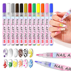 <span class=keywords><strong>Prix</strong></span> du concessionnaire Nail Art Graffiti Pen Precision Nail Art <span class=keywords><strong>Liner</strong></span> 0.7mm Fine Tip Marker Waterproof Instant Dry for Detailing & Doodles - Product Image 1