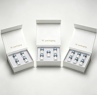 Boîtes en papier personnalisées pour l'emballage de peptides, pour flacons de 3 ml, 5 ml, 10 ml avec plateau en EVA, boîtes d'emballage magnétiques