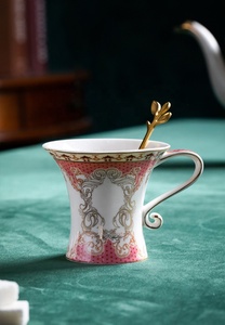 Service à thé et à café en céramique rose britannique personnalisé pour le goûter - Product Image 6