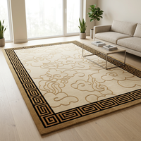 Tapis en nylon imprimé à la machine, grand tapis beige pour salon, tapis de haute qualité, prix de gros