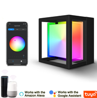 Applique murale LED RGBW Tuya WiFi, étanche IP65, en aluminium et acrylique, intelligente, pour jardin, dimmable via APP, pour extérieur, villa, patio
