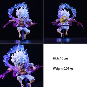 Anime di alta qualità 10cm per <span class=keywords><strong>un</strong></span> pezzo di Action Figure ingranaggio 5 scimmia <span class=keywords><strong>D</strong></span>. Luffy Nika <span class=keywords><strong>uomo</strong></span> PVC statua squisita 10cm ornamenti giocattolo - Product Image 2