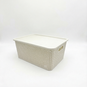 Nordic Style Plastic Rattan <strong>Storage</strong> <strong>Basket</strong>, Breathable Hollow Mesh Organizer Bin, Eco-friendly <strong>Soft</strong> PP <strong>Basket</strong> for Home - Product Image 6