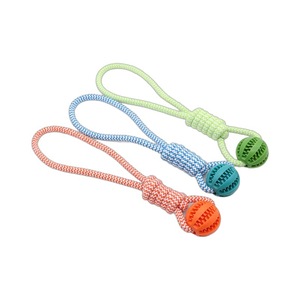 Juguetes Ecológicos para Perros con Sonido, Pelotas de Cuerda Resistentes a Mordidas para el Cuidado de los Dientes Molares y Dispensador de Comida - Product Image 5