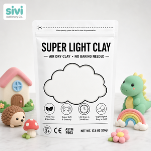 Argile super légère, pâte à modeler douce, slime, jouets éducatifs unisexes DIY, kit d'auto-séchage à l'air, 500 g/sac - Product Image 4