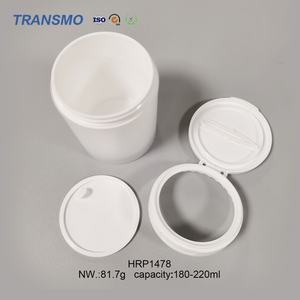 Pots cosmétiques biodégradables 180-220 ml avec bouchon large en plastique pour lotion, crème contour des yeux et emballage cosmétique - Product Image 4