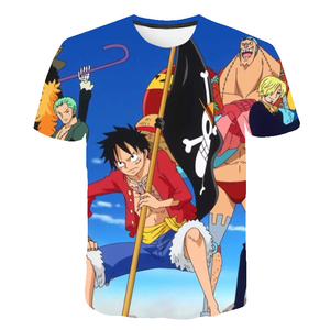 T-Shirt Anime con Personaggi Manga Giapponesi Stampate in 3D 100% Poliestere all'Ingrosso - Product Image 3
