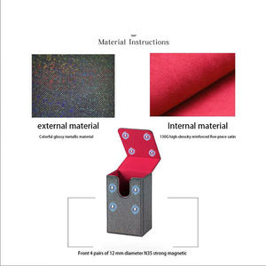 Caja/Estuche para Cartas del Tarot de Cuero, Duradera y Portátil, con Esquinas Cuadradas, Personalizable, para Cartas del Tarot Estándar - Product Image 3