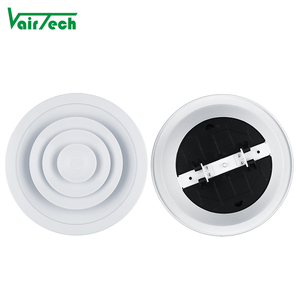 Volumen rabatt Runddecken-Diffusor mit Kunststoff dämpfer Einstellbares Volumen Aluminium-Kreisluft verteiler - Product Image 5