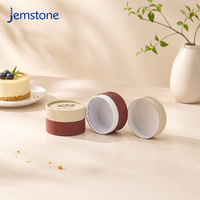 Emballage de tube à gâteau cylindrique résistant à la chaleur, écologique, avec logo personnalisé, pour cheesecake, gâteau basque