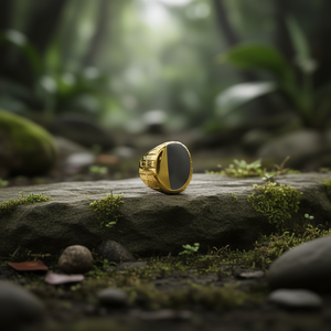 แหวนแฟชั่น สแตนเลสสตีล 316L ชุบทอง PVD ทนทาน แหวนผู้ชาย - Product Image 3