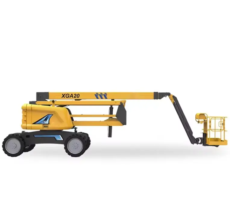 top brand 28m hydraulic towable working platformself propelled boom lift equipment XGS28 with factory price with best price