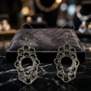 Vente en gros de bijoux en argent sterling 925 anciens, comprenant des boucles d'oreilles, modèle Sejal Creations K130 - Product Image 3