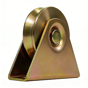 Roulettes en acier au carbone doré <span class=keywords><strong>pour</strong></span> <span class=keywords><strong>porte</strong></span> de garage <span class=keywords><strong>coulissante</strong></span>, design Abalone, antirouille, durables, à faible bruit, <span class=keywords><strong>pour</strong></span> rails coulissants - Product Image 1