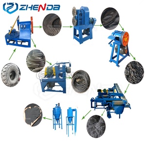 Semi-automatic Scrap Tire Recycling Machine with Good Price/waste Tire <b>Strip</b> Cutter - Product Image 4