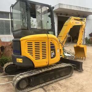 รถขุดไฮดรอลิกขนาดเล็ก Komatsu PC35MR มือสอง 3.5 ตัน รุ่นปี 2021 ใช้งาน 800 ชั่วโมง พร้อมวิดีโอตรวจสอบ สำหรับงานก่อสร้างและจัดสวน - Product Image 1