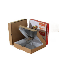 Quantité minimale de commande inférieur Usine En Gros Emballage Kraft Papier Boîte À Pizza À Emporter Boîtes De Nourriture Pas Cher Pizza Cas Emballage Carton Pour À Emporter