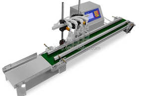 Machine de remplissage semi-automatique de bureau à 4 têtes pour bouteilles en plastique et en verre, liquides et huiles, avec convoyeur, pour boissons et jus - Product Image 3