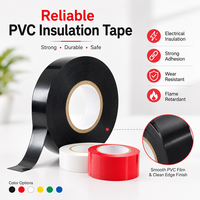 Cinta Autoadhesiva de PVC Ignífuga de Bajo VOC para Arnés de Cables, 19mm x 10m, Grado Automotriz, Aislamiento de Alta Temperatura