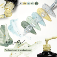 Gel Polish Grit Gold de Haute Qualité, Kit de Gels à Ongles Multicolores, Nouvelle Collection Tendance pour Salons de Manucure, Gel UV Non Toxique, Vente en Gros