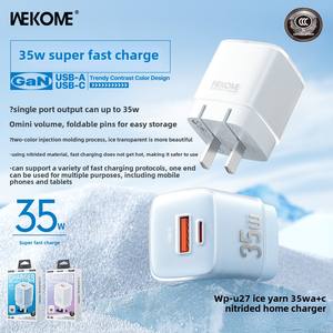 WEKOME-Chargeur GaN pliable <span class=keywords><strong>35W</strong></span>, adaptateur de tête de charge ultra-rapide, compatible avec <span class=keywords><strong>Apple</strong></span> - Product Image 5