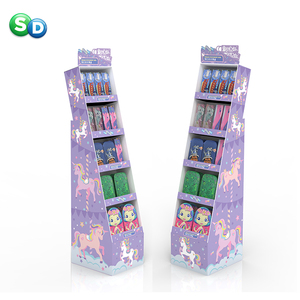 Cầu Vồng Ngựa Loạt Pop Pdq Hộp Truy Cập Giấy <span class=keywords><strong>Pallet</strong></span> Móc Treo Sàn Đứng Đồ Chơi Hiển Thị Các Tông Đứng - Product Image 3