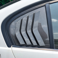 Garniture de séparateur de becquet de fenêtre latérale Triangle arrière Persienne Stores de fenêtre Modification extérieure de voiture pour BMW Série 3 E90 320i 330i M3
