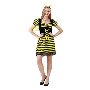 Disfraz de Abeja Amarilla con Alas para Halloween, Disfraz de Animal para Mujeres Adultas, Disfraz de Cosplay para Niñas, Disfraz Elegante para Fiesta de Navidad - Product Image 2